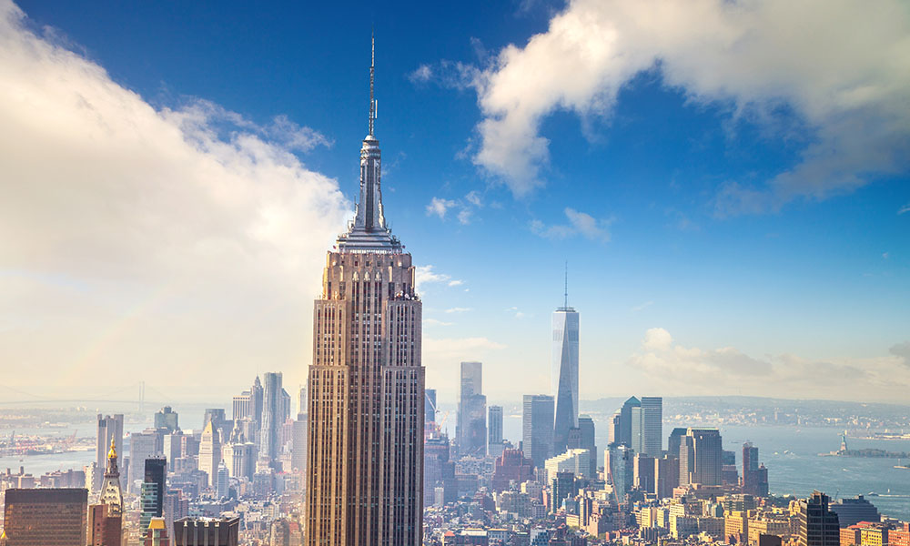 Empire State Building in New York City with SilPruf weatherseal sealants used to help protect the building façade.