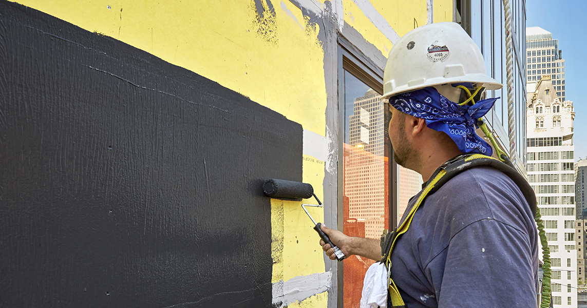 Air and Water-Resistive Barrier Coatings Application