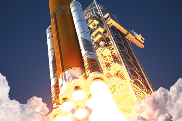 Transbordador espacial se lanza al cielo equipado con productos de silicona RTV y hardcoat