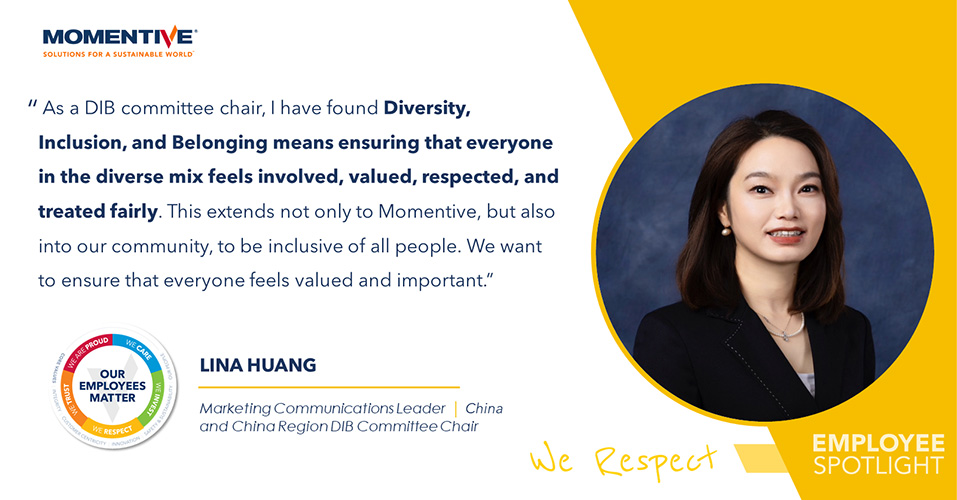 Lina Huang Regional MarComm Leader and DIB Chair Shanghai, China