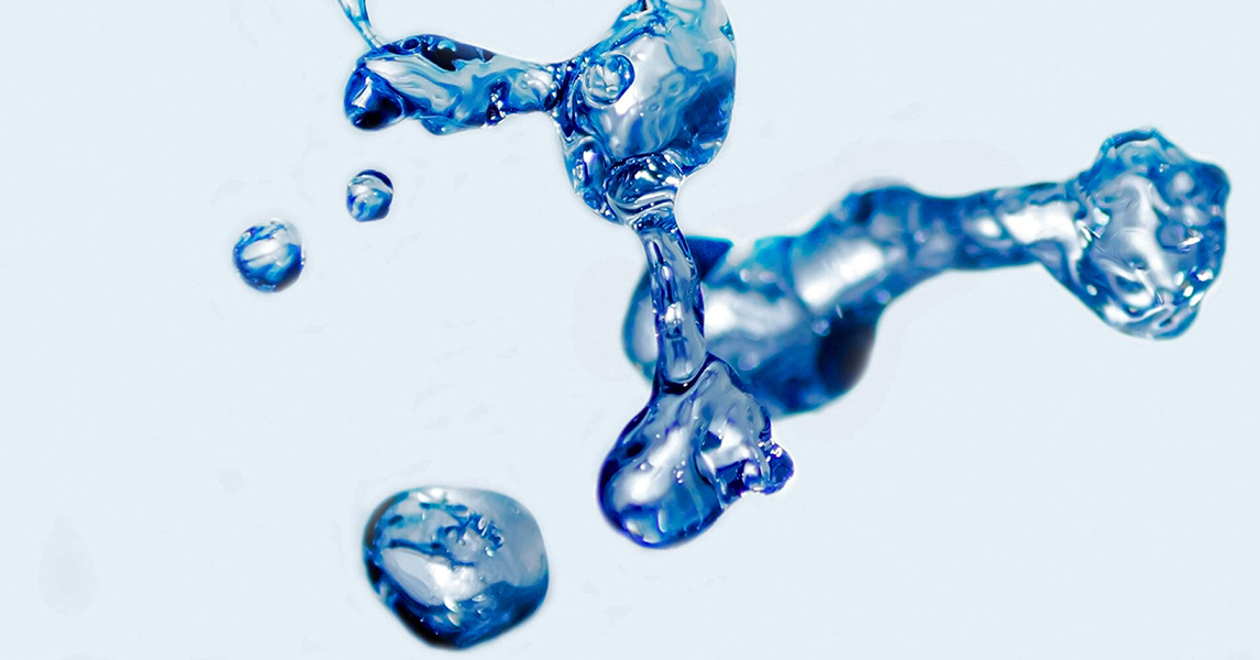 Momentive Mechanical Fluids concept clear liquid suspended in air